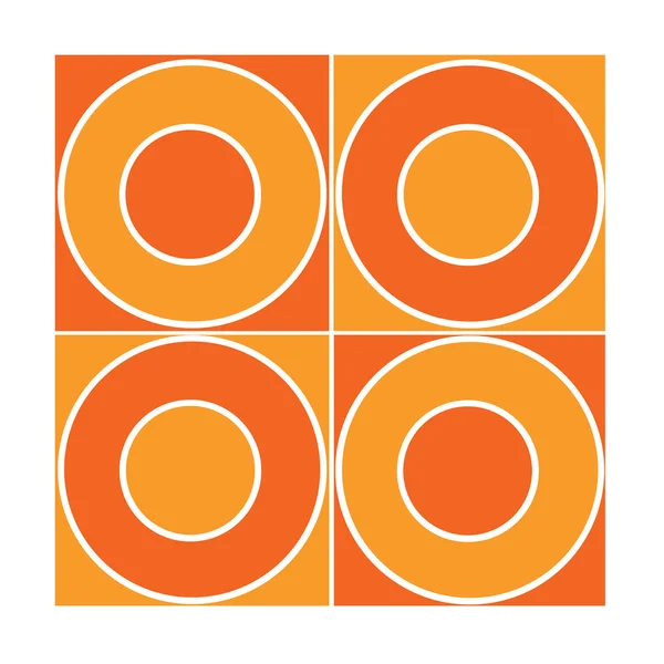 Bezszwowe dachówka pomarańczowy okręgi — Zdjęcie stockowe