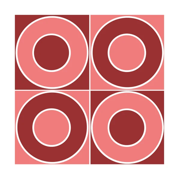 Bezszwowe czerwony okrąg wzór — Zdjęcie stockowe