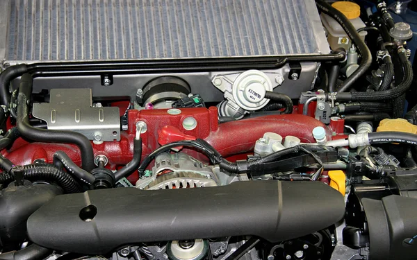 Motor de um carro novo — Fotografia de Stock