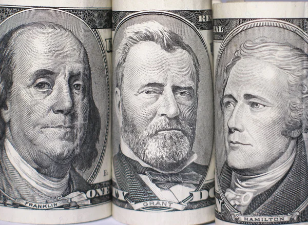 紙幣の肖像画 — ストック写真