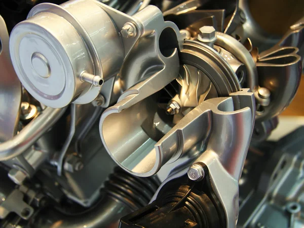 Двигатель тирбо-компрессор — стоковое фото