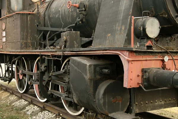 Velho comboio a vapor — Fotografia de Stock