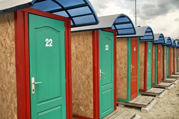 stock image Cabins on the beach