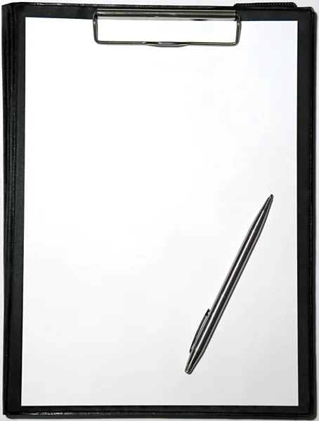 Clipboard on white — Stock Photo, Image