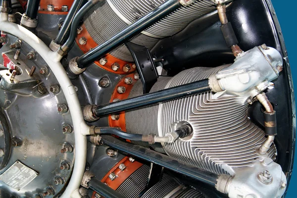 Motore radiale di un aeroplano — Foto Stock