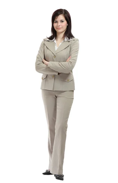 Young brunette business woman — Stock Photo, Image