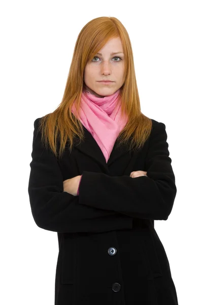 Serious Redhead woman — Stock Photo, Image