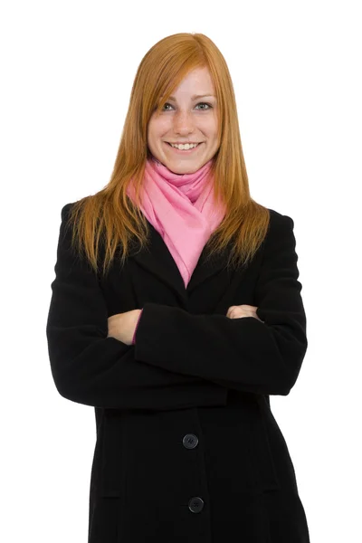 stock image Redhead woman smiling