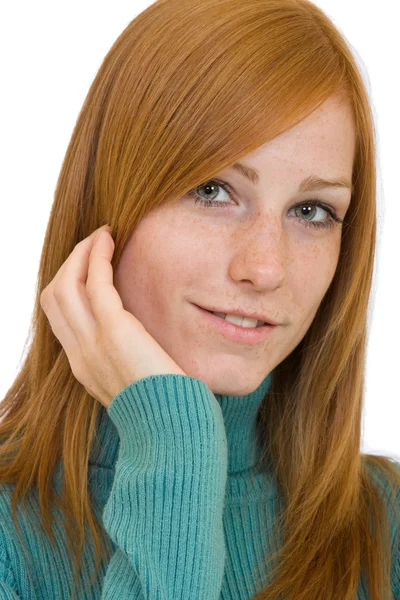 Nice redhead woman portrait — Stock Photo, Image