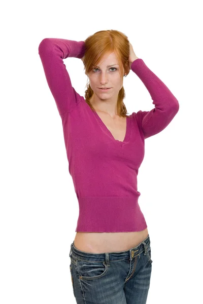 Nice redhead woman — Stock Photo, Image