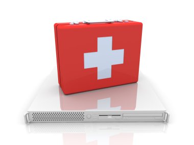Server first aid clipart