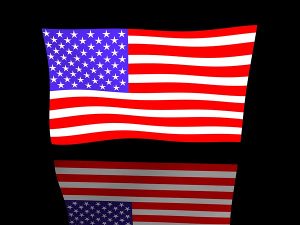 Americká vlajka — Stock fotografie