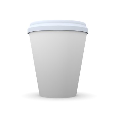 Disposable coffee cup clipart