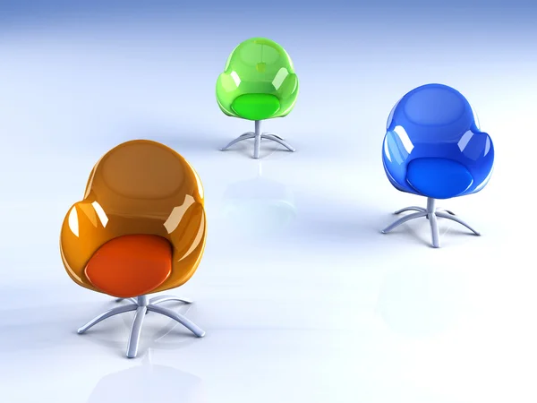 Design-Stühle — Stockfoto