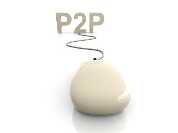 P2P — Stockfoto
