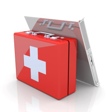 Server first aid clipart