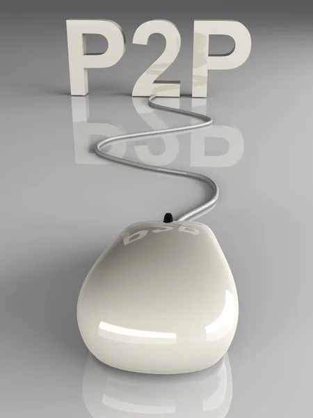 P2P — стоковое фото
