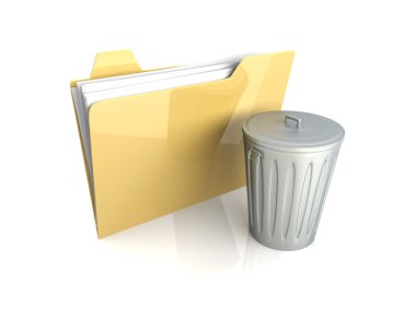 Trashed document clipart