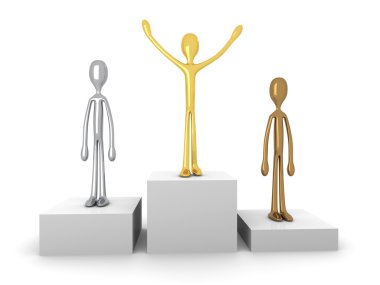 Winners podium clipart