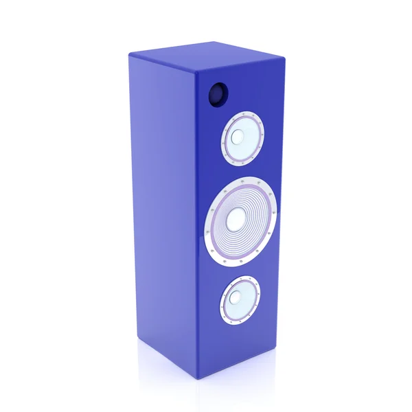 Blå hifi-högtalare — Stockfoto