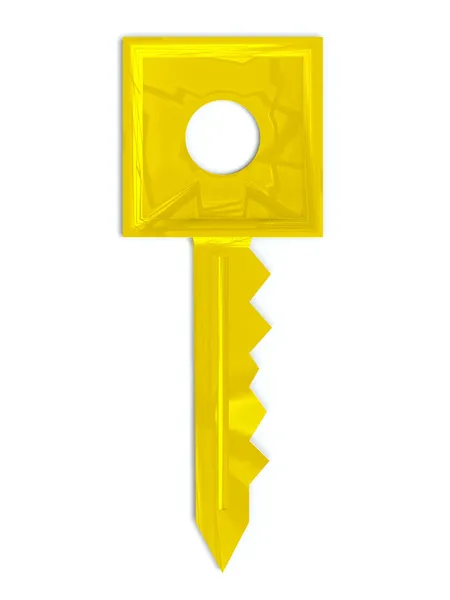 Goldener Schlüssel — Stockfoto
