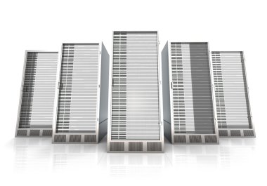 19inch Server towers clipart