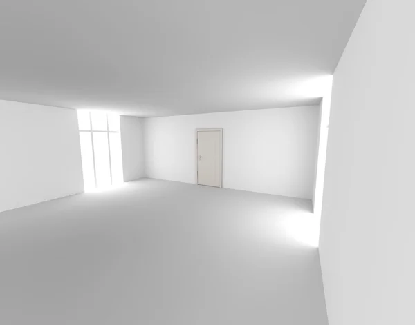 Дверь в пустой комнате — стоковое фото
