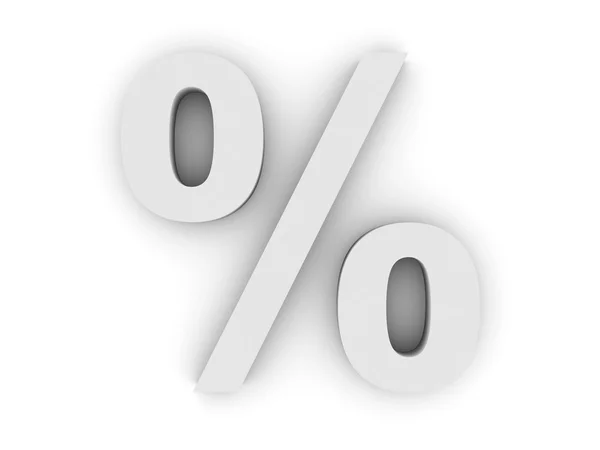 Symbol procentowy — Zdjęcie stockowe