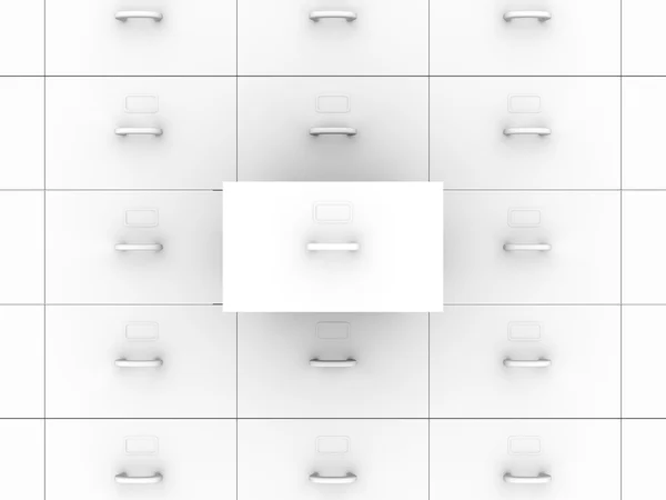 Open drawer - Filing Cabinet — Stock Photo, Image