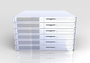 19inch Server Stack clipart