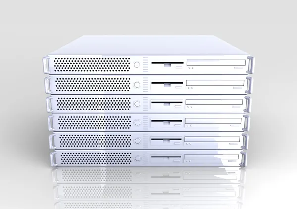 19inch Server Stack — Stock Photo, Image