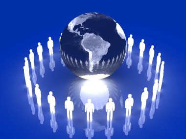 Glowing Global Team - South America clipart