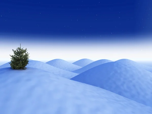 Conceptuele winterlandschap — Stockfoto