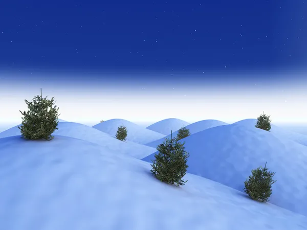 Conceptuele winterlandschap — Stockfoto