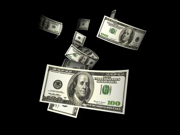 Latający dolarów — Zdjęcie stockowe