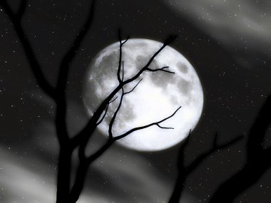 Moon Scenery clipart