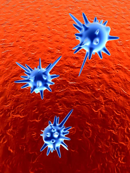 Вирусы в крови — стоковое фото