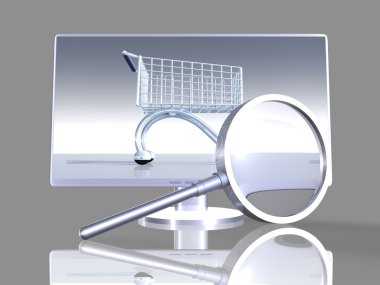 Secure online Shopping clipart