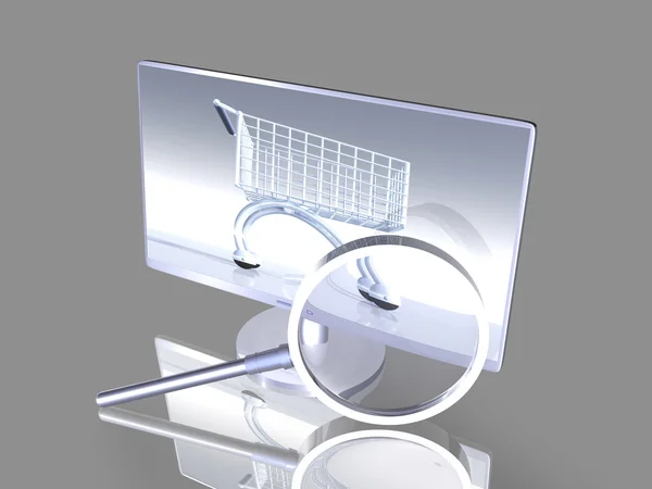 Sicheres Online-Shopping — Stockfoto