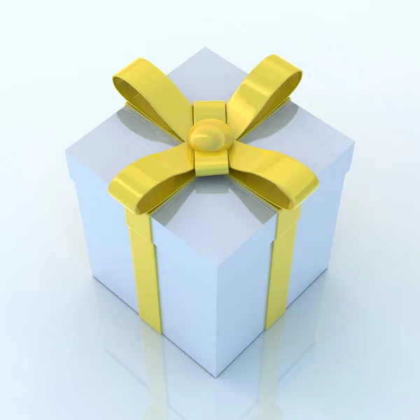 Gift Box - Blue Environment — Stock Photo, Image