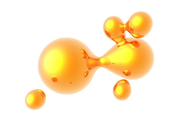 液体ゴールド — ストック写真