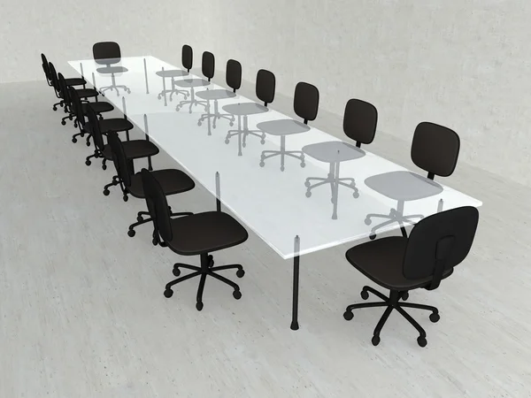 Sala de reuniones concretas — Stockfoto