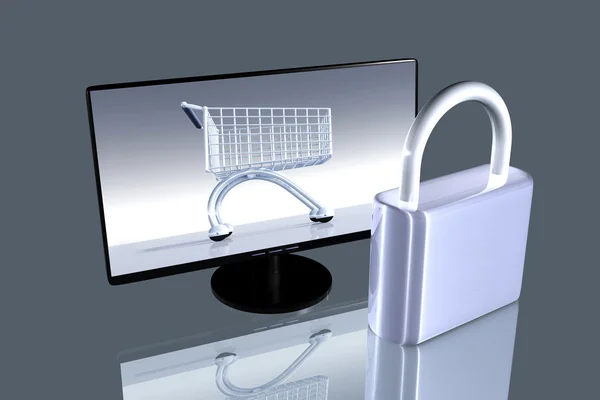 Secure online Shopping — Stock Photo, Image