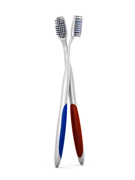 Diş fırçası çifti — Stok fotoğraf