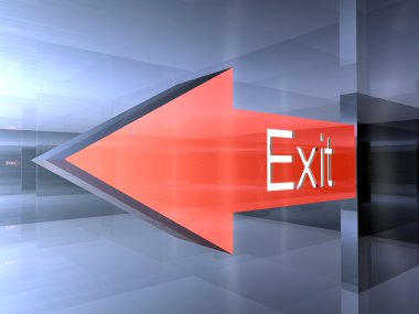 Exit - This way clipart