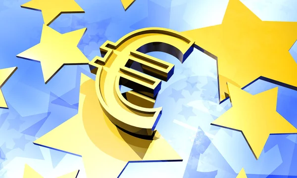 Eurobakgrund — Stockfoto