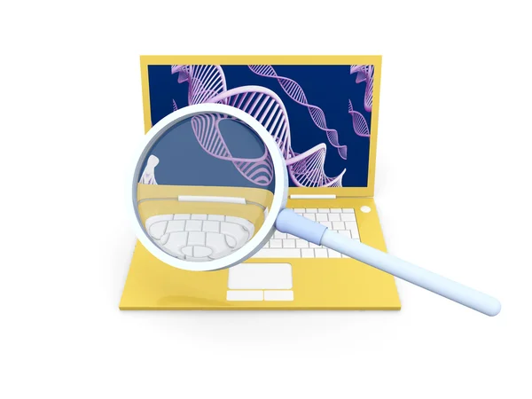 Computing DNA Analysis — Stock Photo, Image