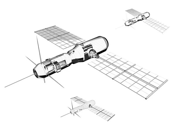 Спутник - промышленная иллюстрация — стоковое фото