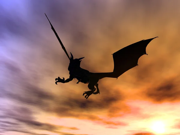 Ataque do dragão — Fotografia de Stock