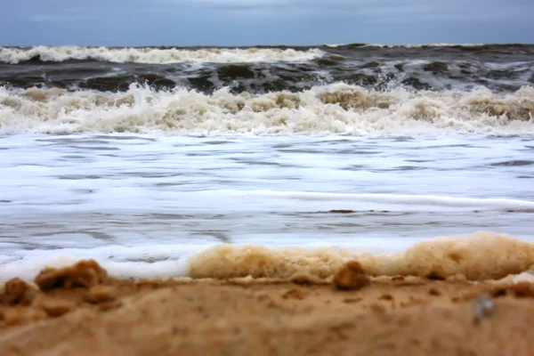 Spiaggia tempestosa — Foto Stock
